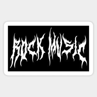 rOcK mUsIc Metal Font Sticker